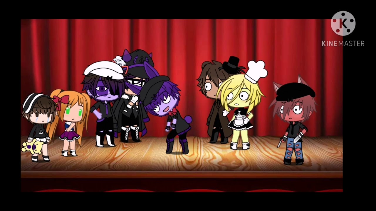 Aftons VS FNAF 1 singing battle || gacha life ||