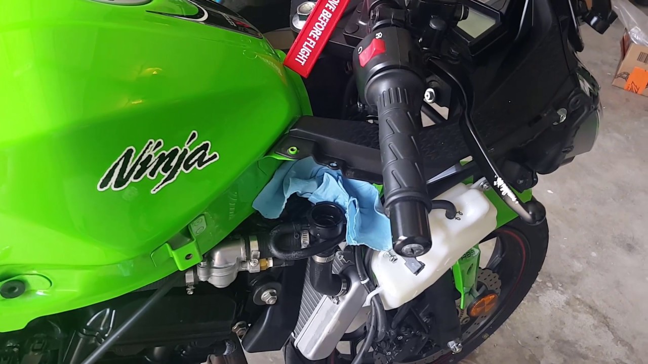 Ninja 300 Coolant Change/ Flush video ||Read Comments before watching ||