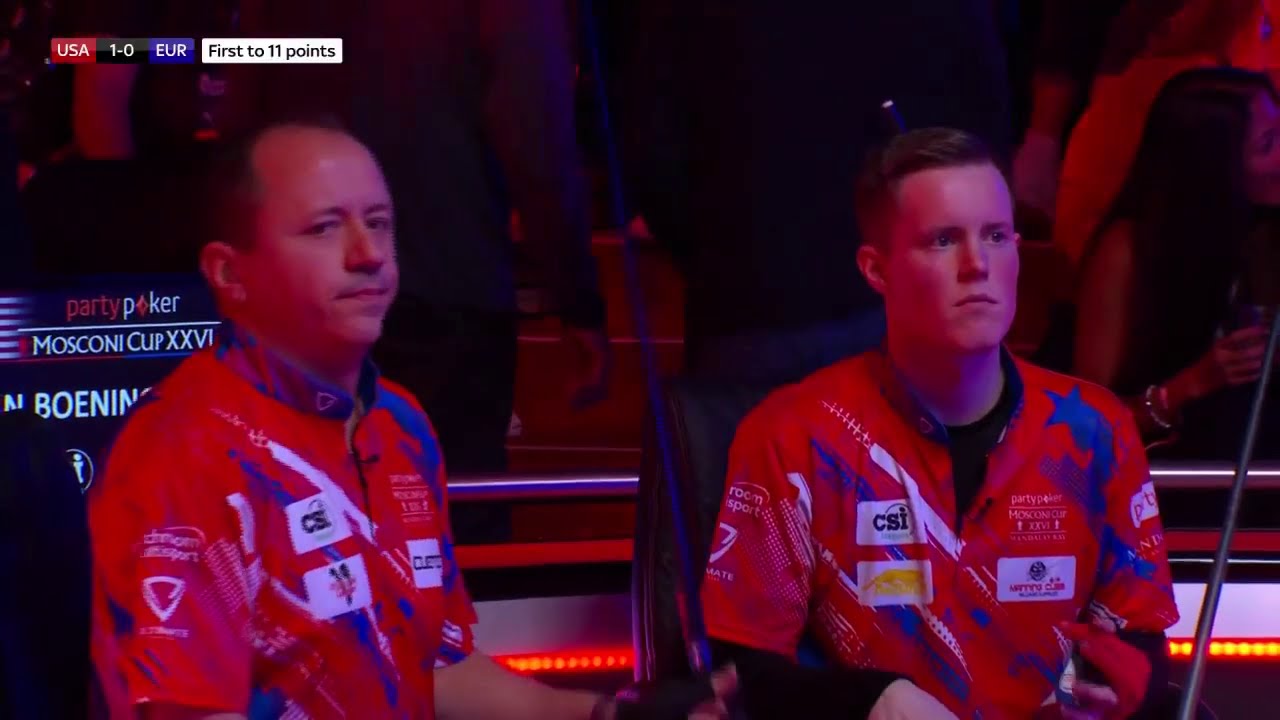 Shane Van Boening/Tyler Styer vs Eklent Ka&ccedil;i/Niels Feijen | Day One | 2019 Mosconi Cup