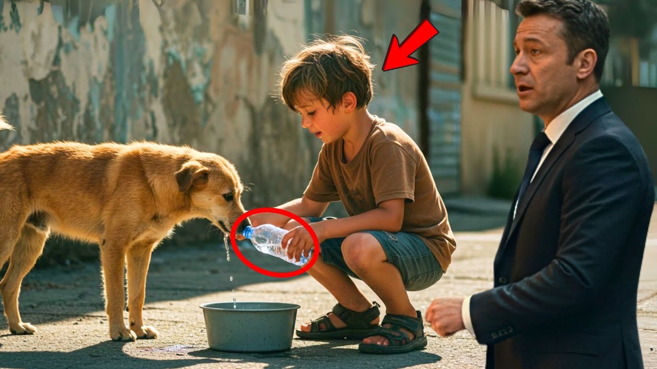 Siromašni dječak dijeli vodu sa psom na vrućini… a milijunaš mu potpuno renovira kuću