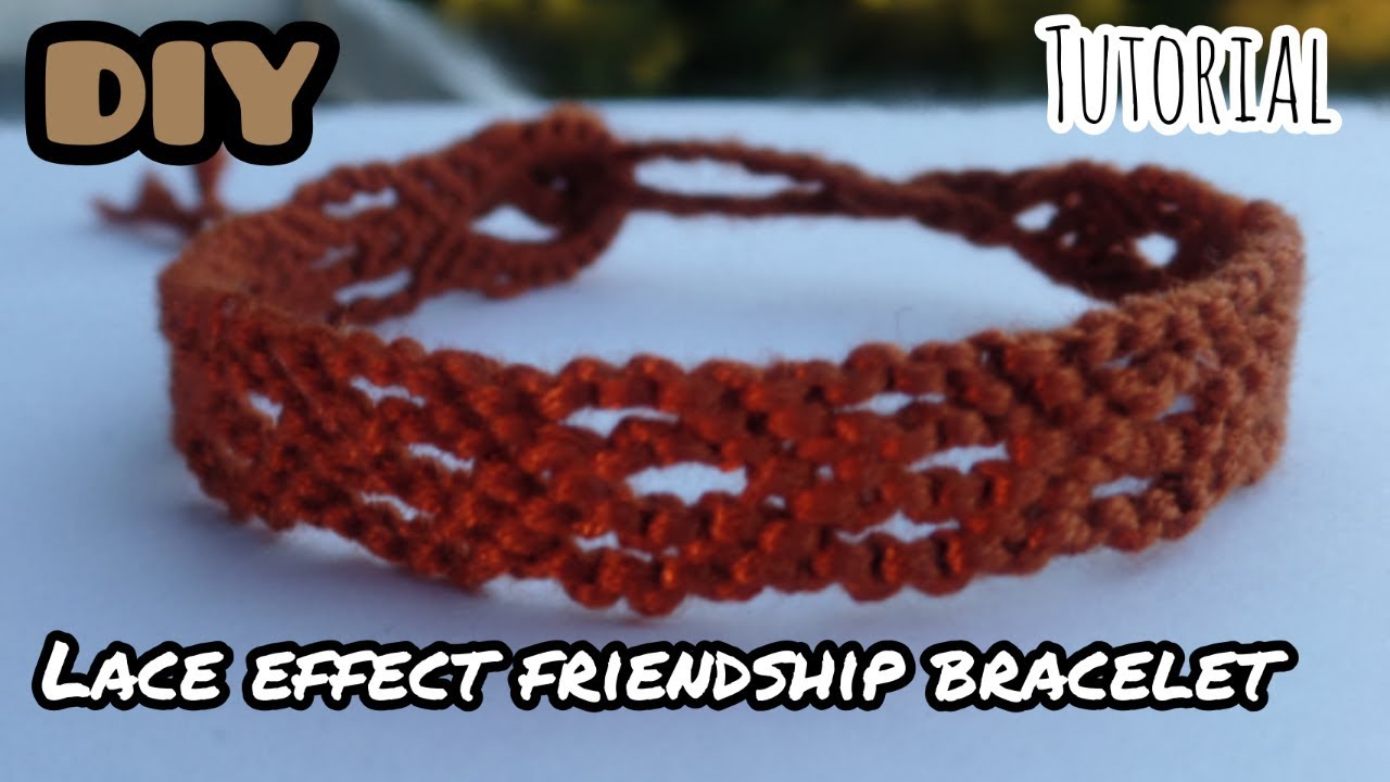 Lace/Openwork Friendship Bracelet [Pattern Tutorial]