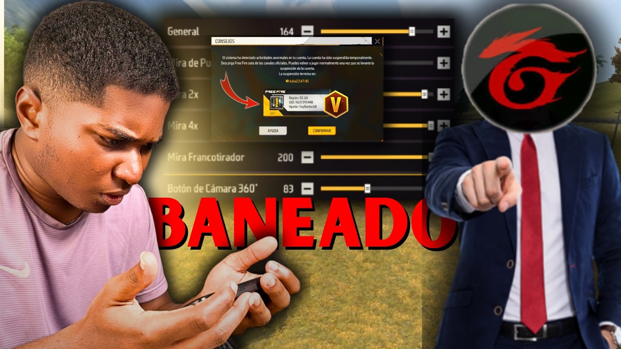 PROBE LA SENSIBILIDAD PROHIBIDA DE BRASIL😰 PARA DAR TODO ROJO  ¿ BANEA  ?😱  FREE FIRE