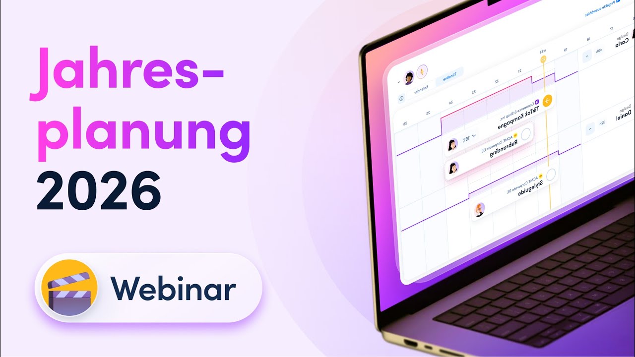 Webinar: Jahresplanung 2026 für Agenturen | Aufzeichnung