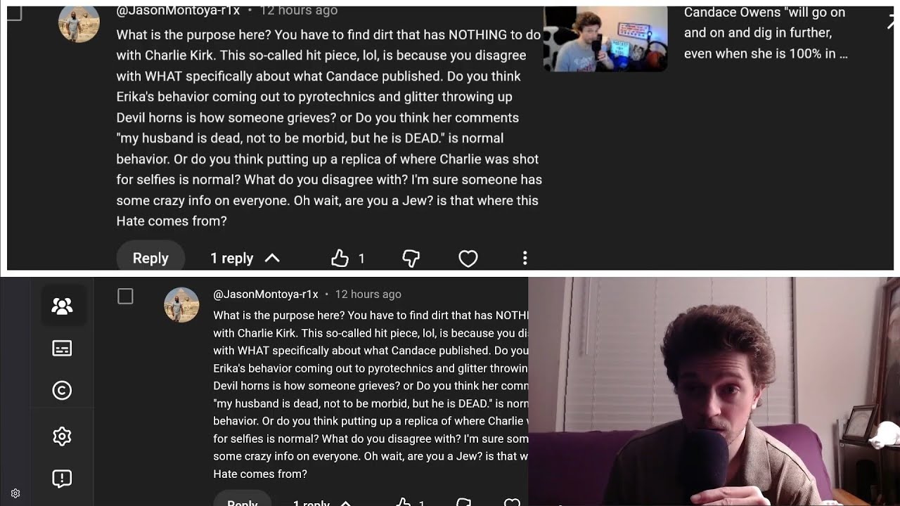 responding to comment - Candace Owens is both grifter & grift (no, I'm not a Jew or paid by Israel)