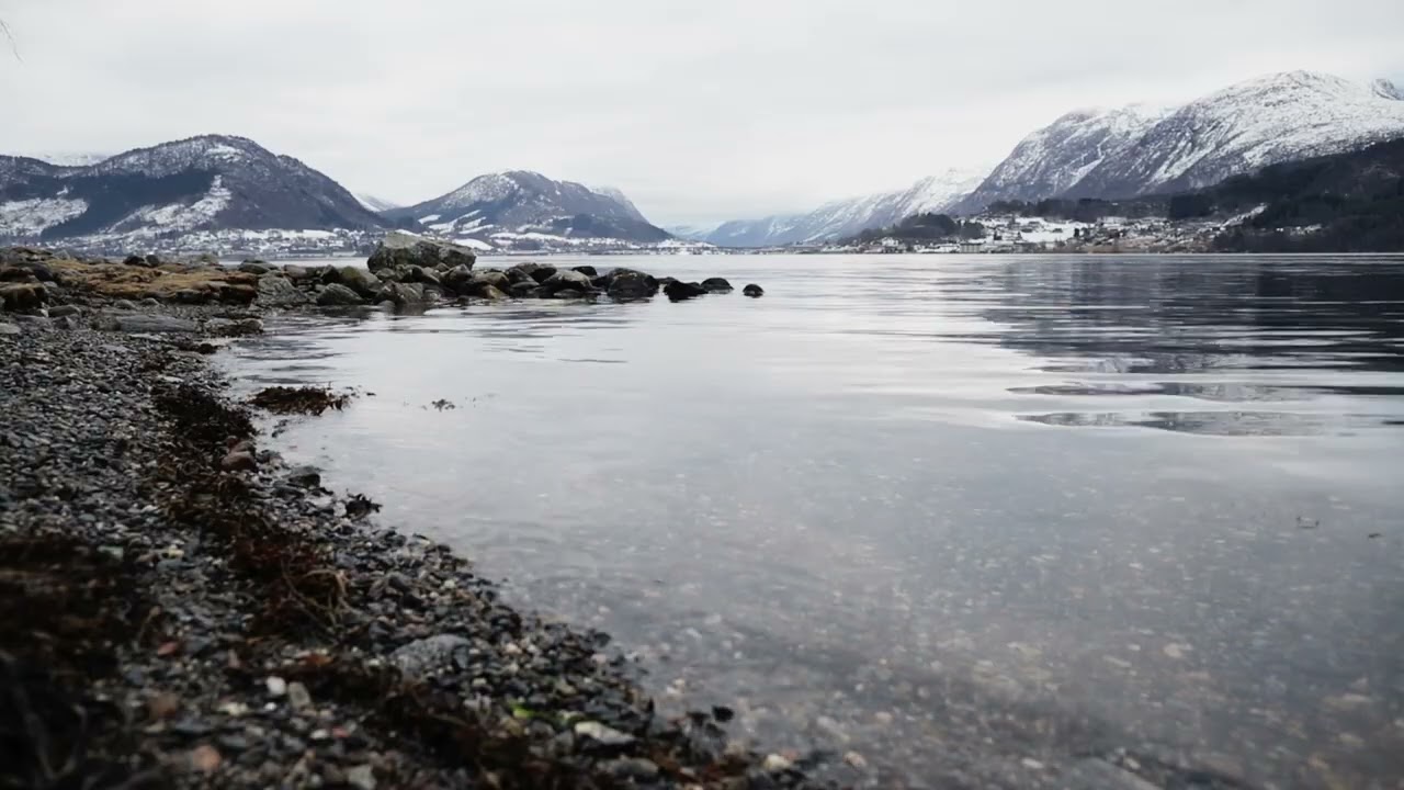 Real Norwegian Nature Sounds: 3 Hours of Calm Waves & Gray Skies (No Music, No Talking, No AI)