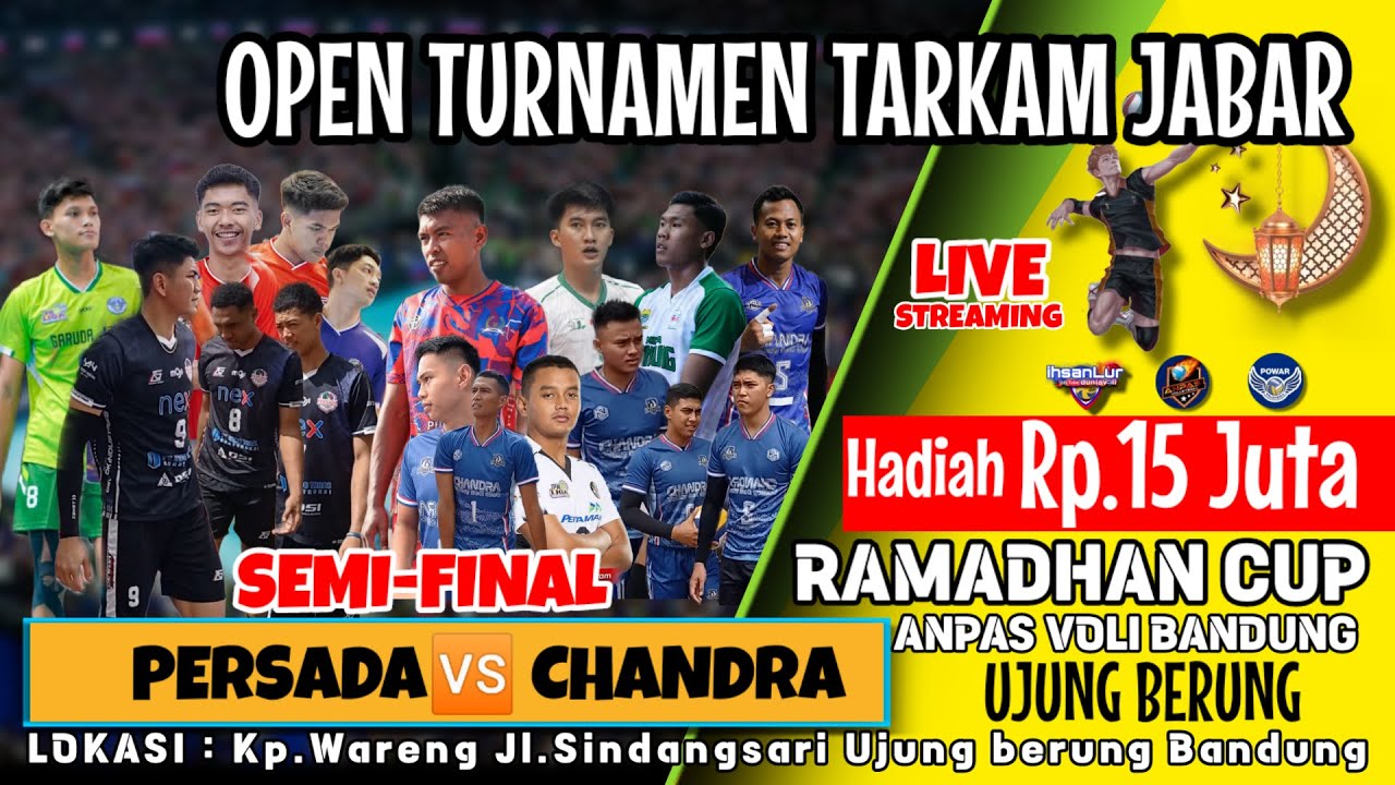 LIVE Didin Bae,keken,jhon Batman 🆚 luvi febrian,ojoy rehan | PERSADA TECTONA 🆚 CHANDRA VOLLEYBALL