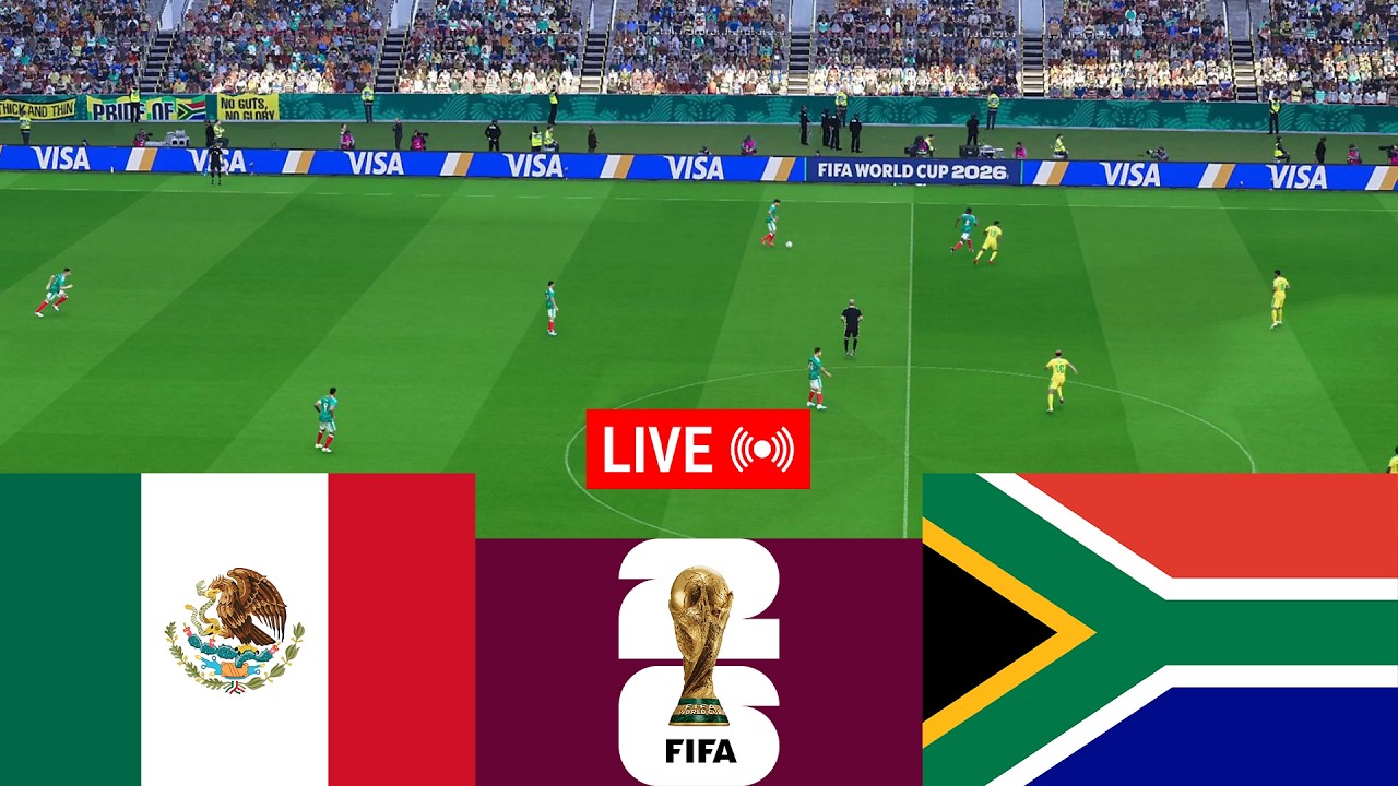 [LIVE] Mexico vs South Africa. World Cup 2026 Full Match - Video Game Simulation