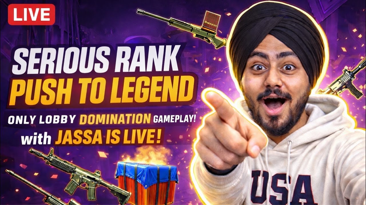 SERIOUS RANK PUSH TO LEGEND ! BGMI LIVE GAME PLAY ! 🔴