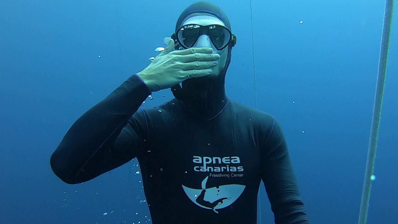 Martin's 20m freediving @ Radazul, Tenerife | Apnea Canarias