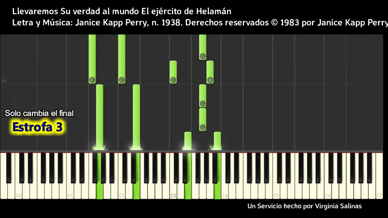 Llevaremos Su verdad al mundo El ejército de Helamán SUD Piano Tutorial