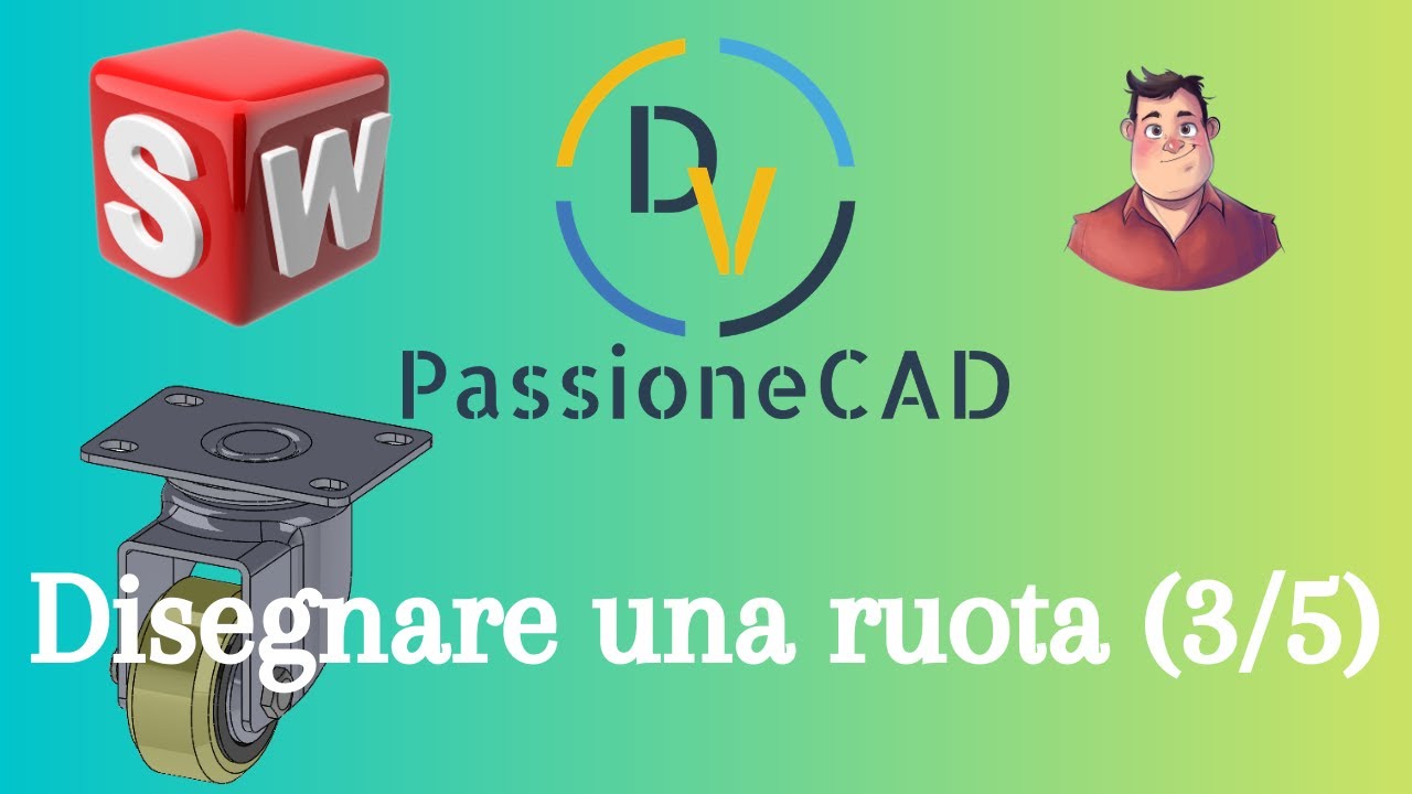 Ruota per carrello (3/5) - Solidworks Italiano - Tutorial 177