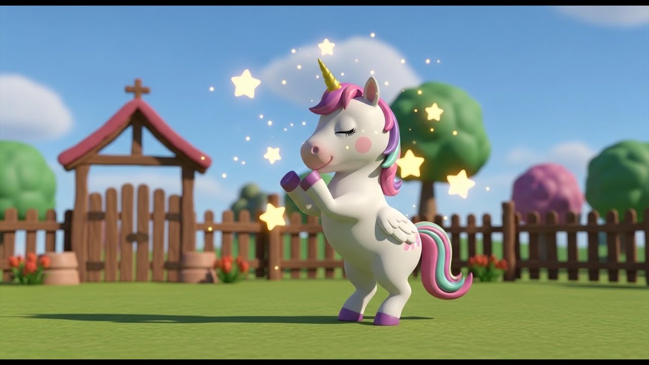 There Was a Little Unicorn Who Wants to Play | Magical Unicorn Rhyme for Kids | Nursery Rhymes