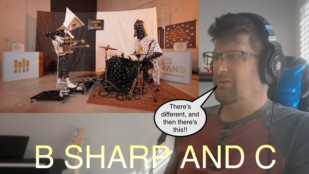 B Sharp And C - Angine de Poitrine - Fabienk (Live on KEXP) - REAcTION