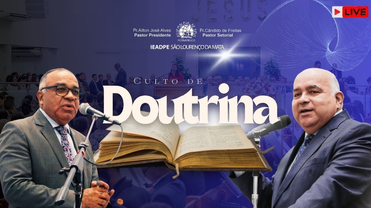 🔴 Culto De Doutrina |  29/01/2026 | IEADPE - SÃO LOURENÇO DA MATA #aovivo #cultonolar