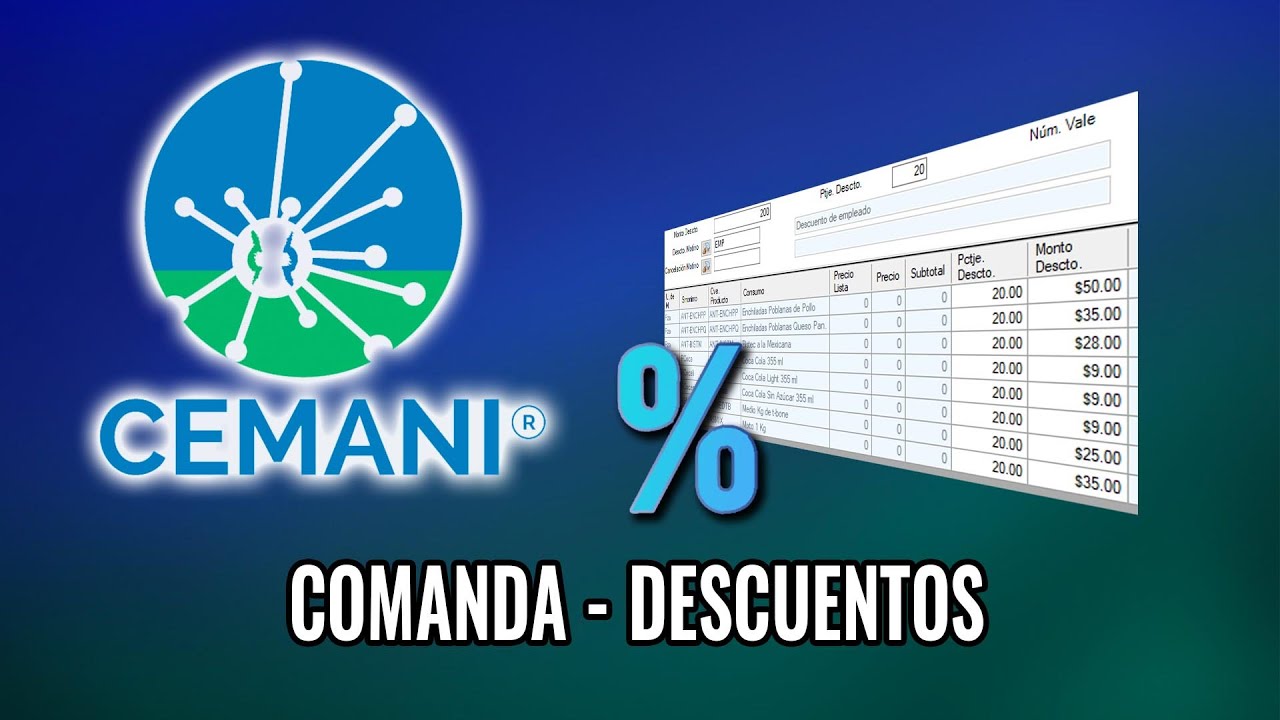 Comanda Descuentos