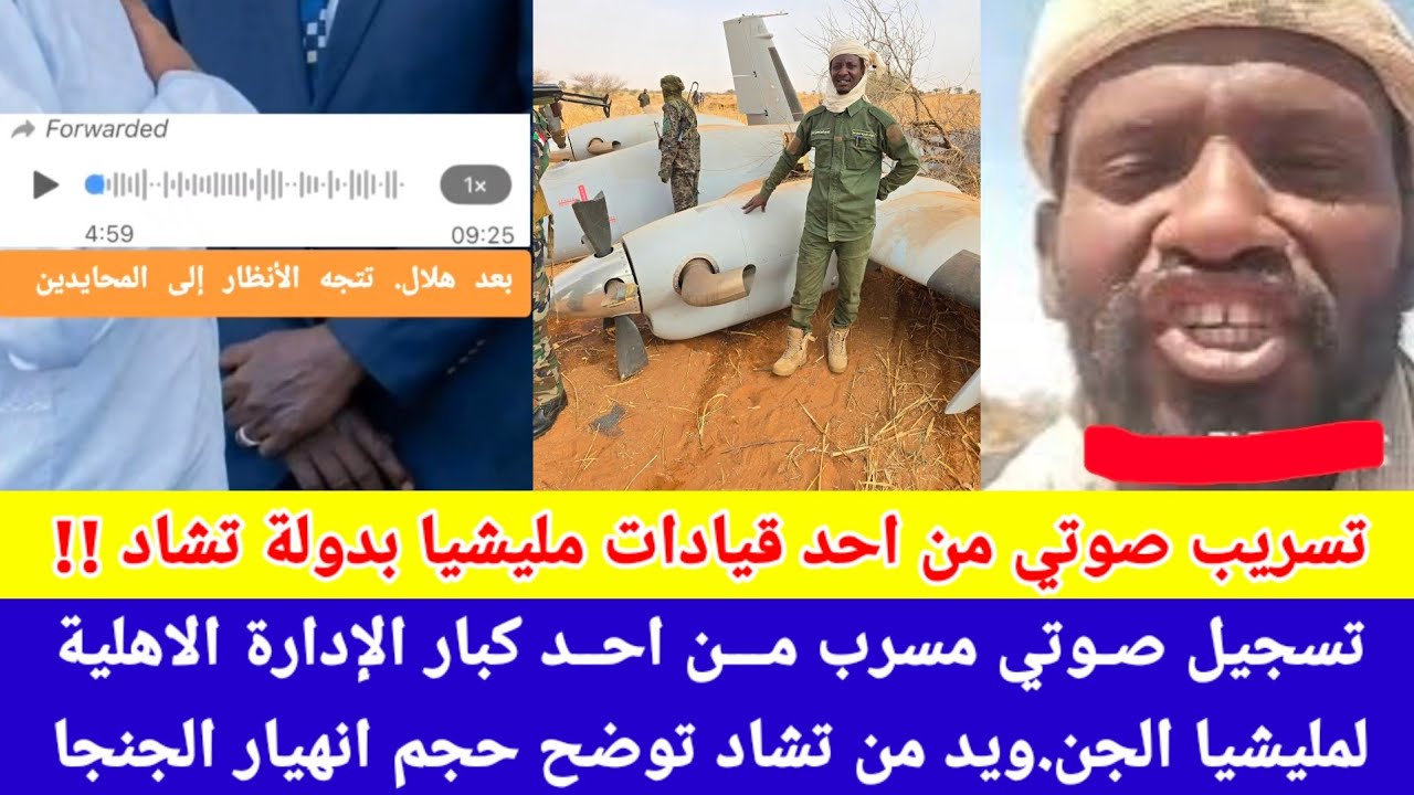 #عاجل/ تسجيل صوتي مسرب من احد كبار الإدارة الاهلية لمليشيا الجن.ويد من تشاد توضح حجم انهيار الجنجا😅