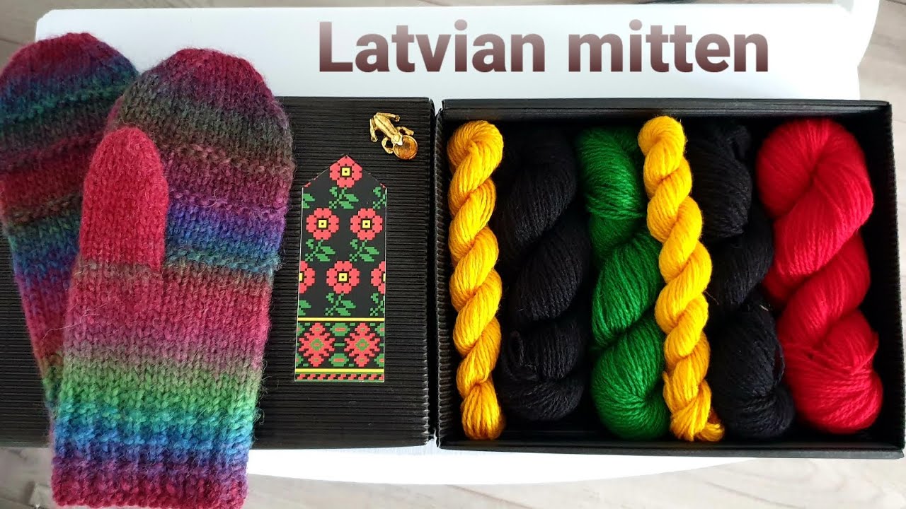 Набор для вязания варежек из Риги
