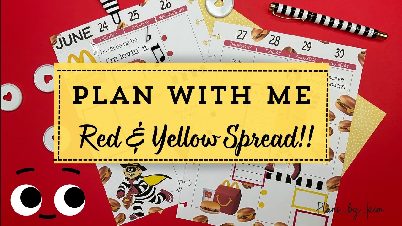 Plan With Me | Iconic McDonalds Spread | Happy Planner