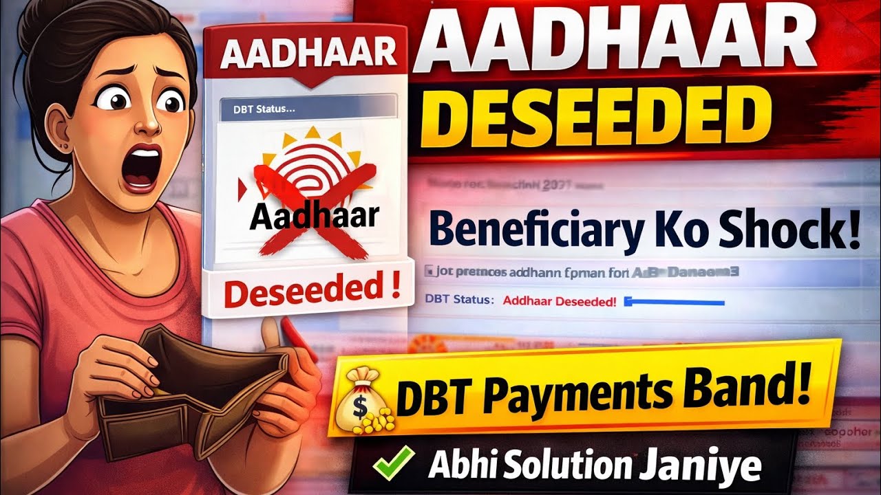 Aadhaar Deseeded in PMMVY? 😱 Beneficiary's DBT Payment Stopped! Full Solution