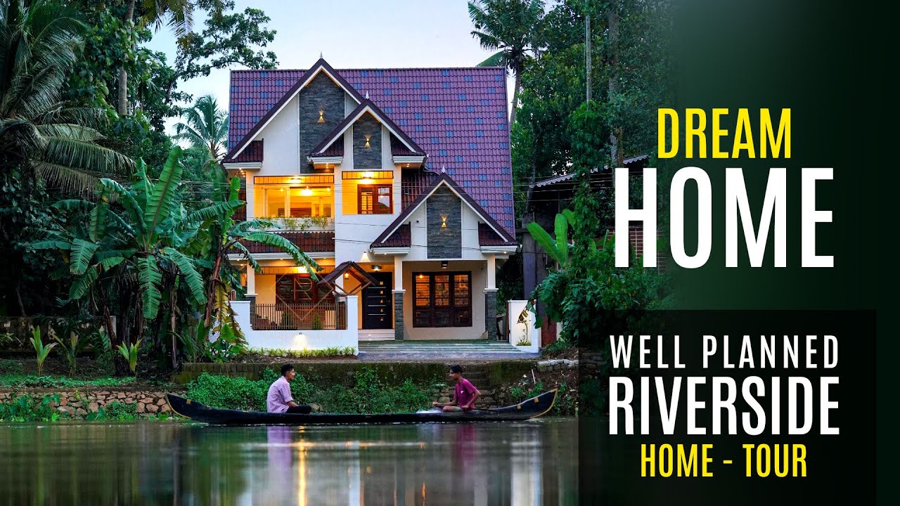 Riverside Home | Kerala Modern House design | Open kitchen | Planet Architecture