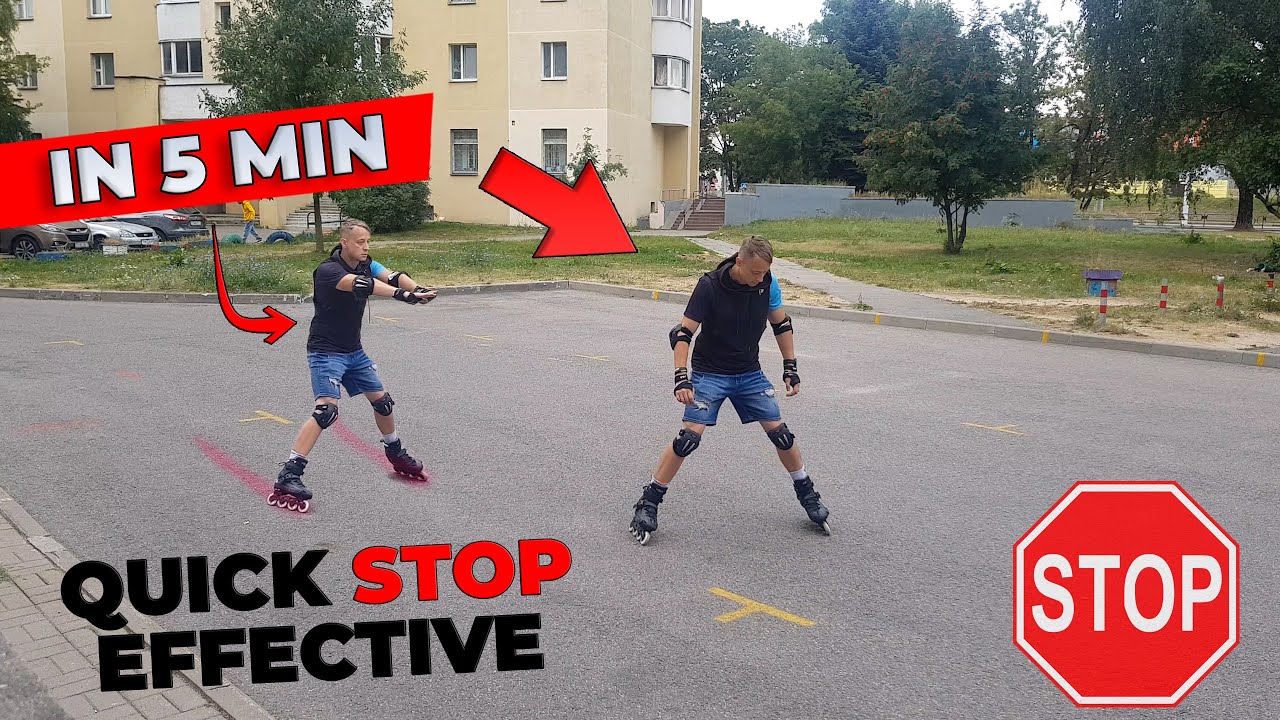 How To STOP Inline Skating (PLOW STOP)