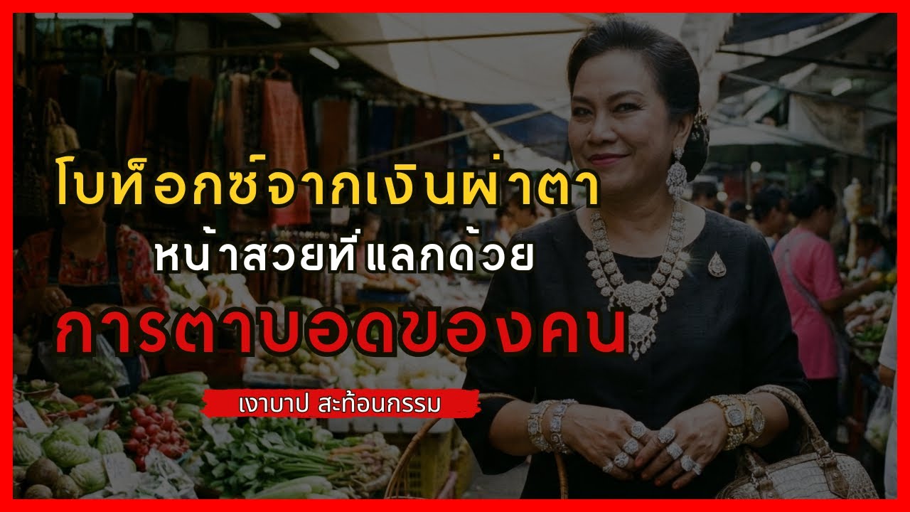 โบท็อกซ์จากเงินผ่าตา  หน้าสวยที่แลกด้วยการตาบอดของคน