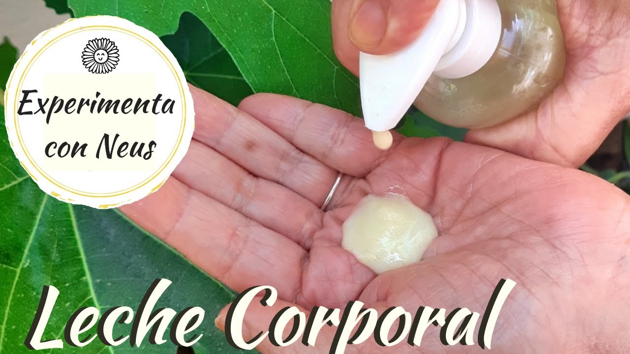 Leche corporal con emulsionante casero, Ester de Sucre