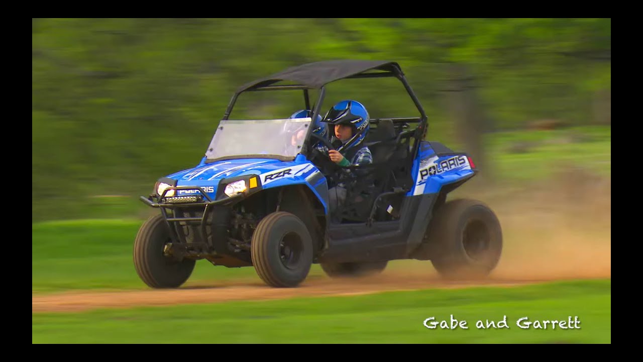Polaris RZR 170 Crash and Rollover | Gabe and Garrett