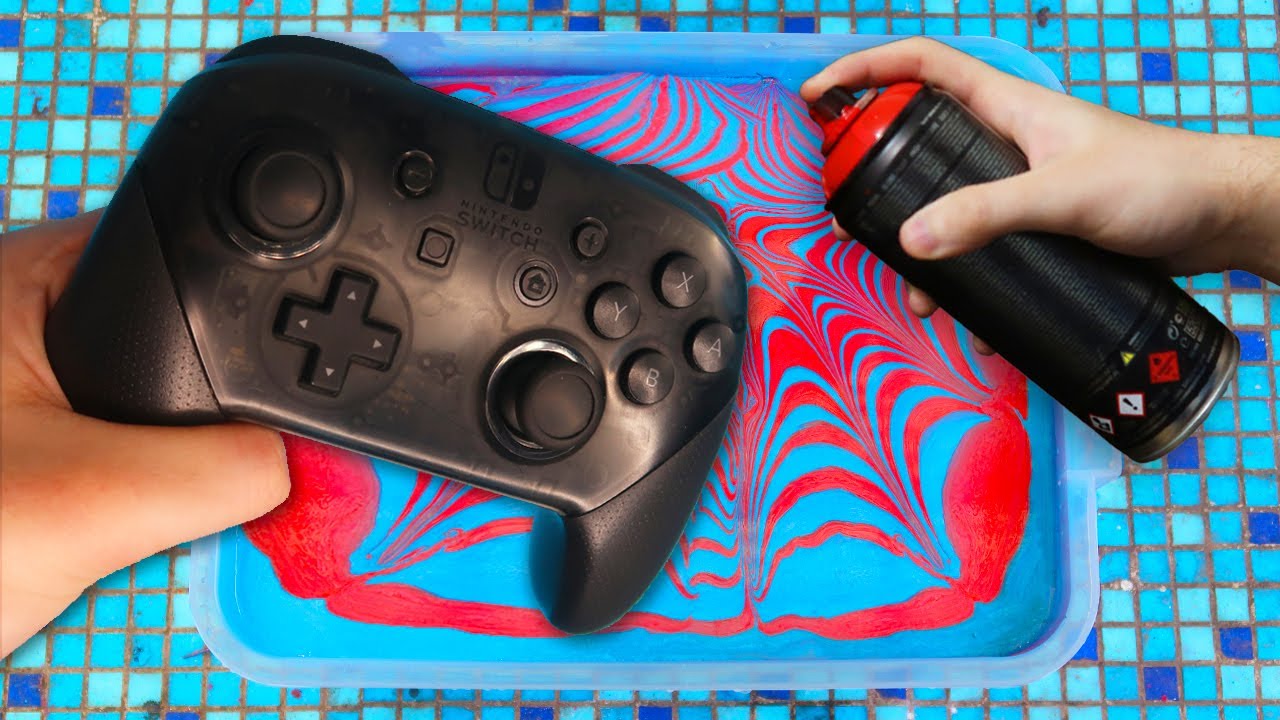 HYDRO Dipping NINTENDO SWITCH PRO CONTROLLER !! 🎨