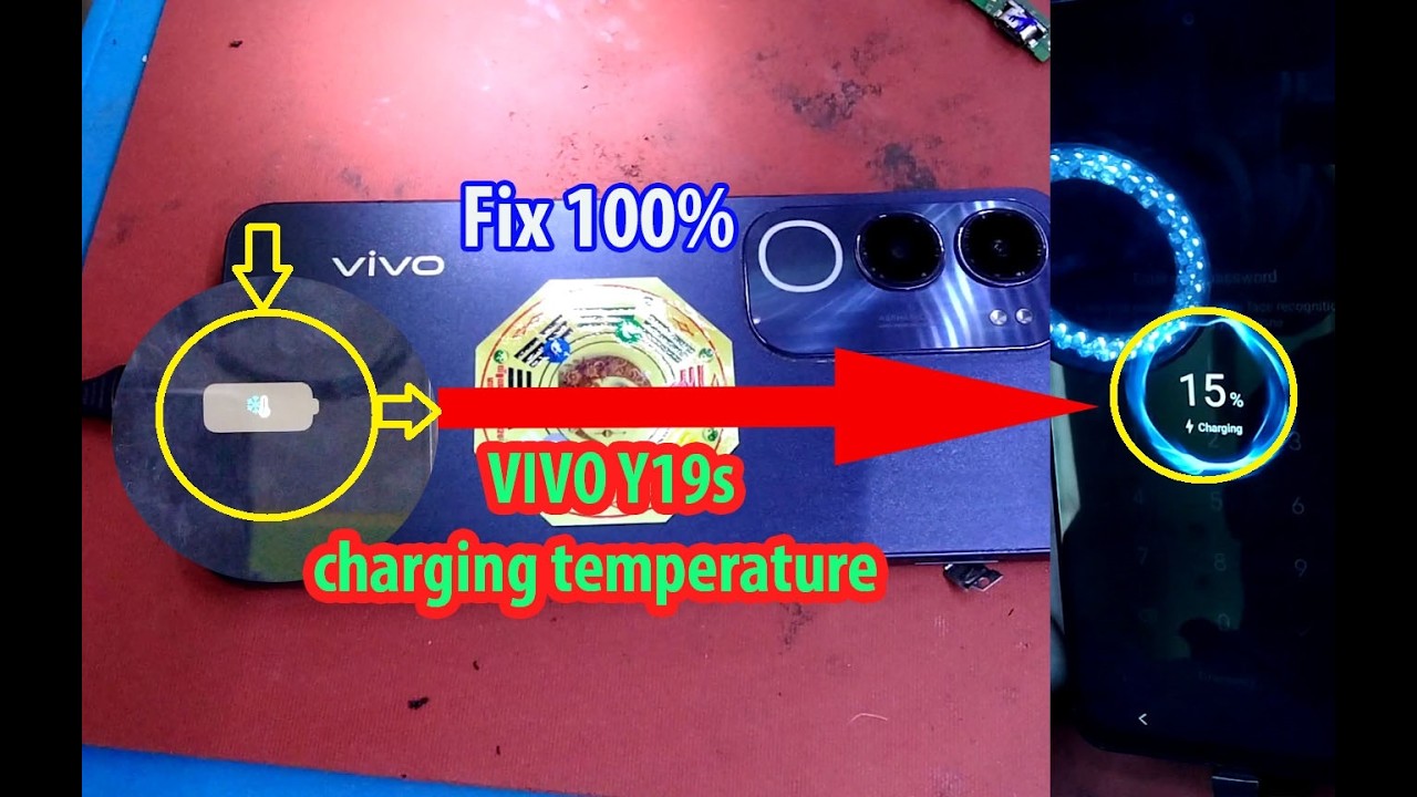 Fix 100% vivo y19s charging problem || All vivo when charging the battery temperature solution