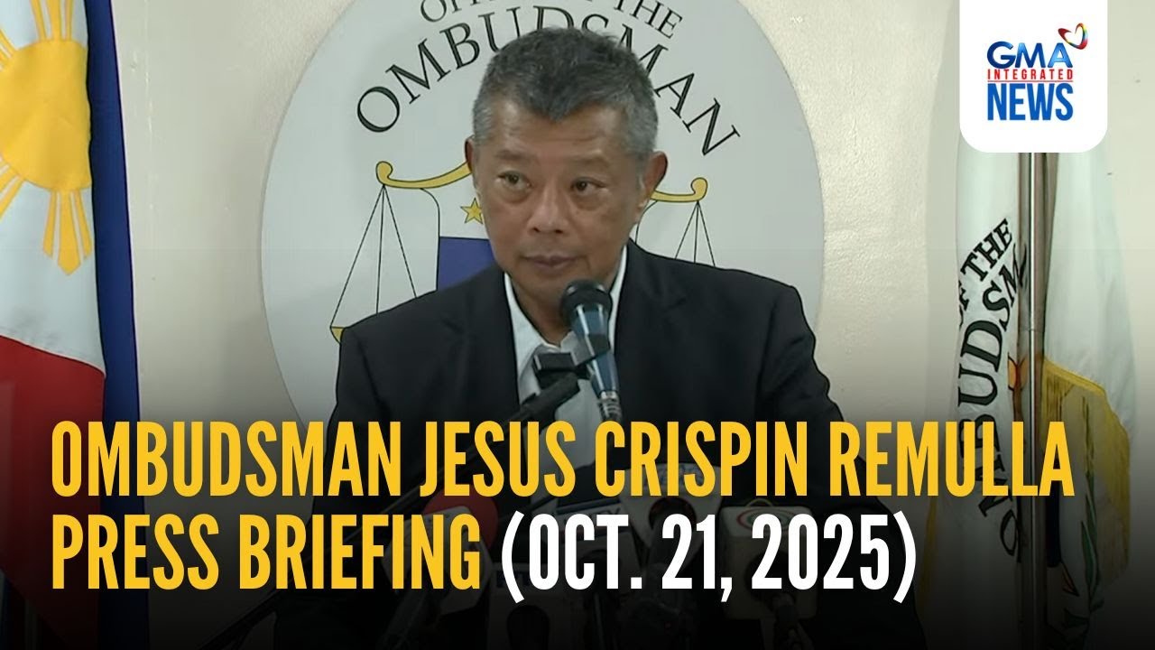 LIVE - Ombudsman Jesus Crispin Remulla press briefing (Oct. 21, 2025) | GMA Integrated News