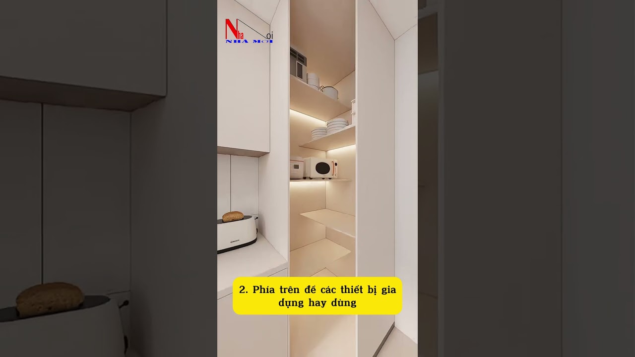 Mẹo thiết kế tăng diện t&iacute;ch cho ph&ograve;ng bếp #nhamoi #noithat #phongbep #viralshots