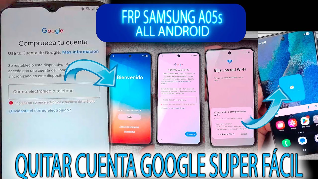 FRP SAMSUNG A05s QUITAR CUENTA GOOGLE A057 FUNCIONAL PARA OTROS SAMSUNG A13 A14 A15 A16 A24 A25 A35