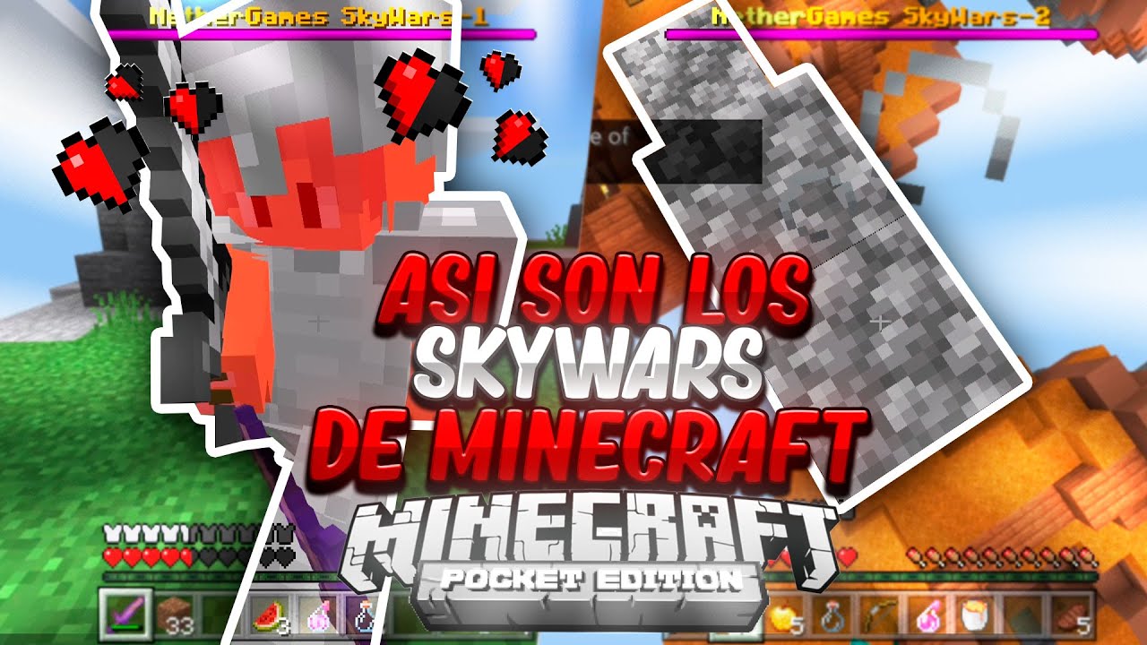 AS&Iacute; SON los SKYWARS de MINECRAFT POCKET EDITION - DANOMC WINDOWS 10 EDITION