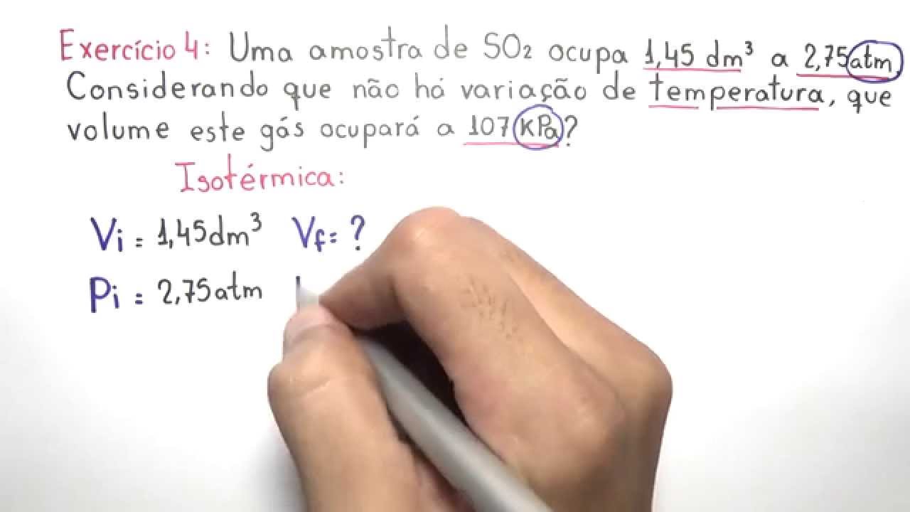Estudo dos gases (Exercícios 04)