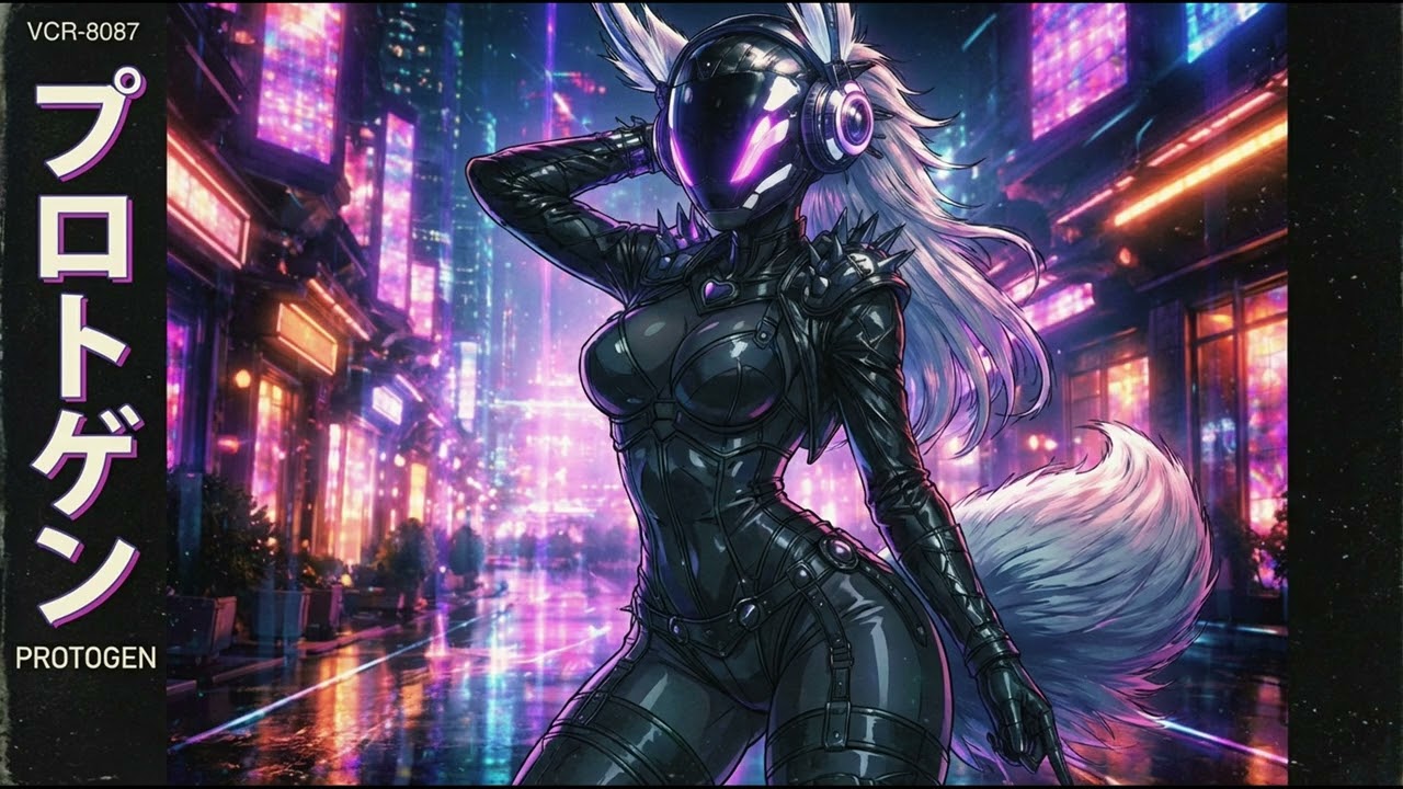 Synthwave Cyberpunk Mix | Darksynth for Late Night Coding | Protogen (2577 七月- ネ)