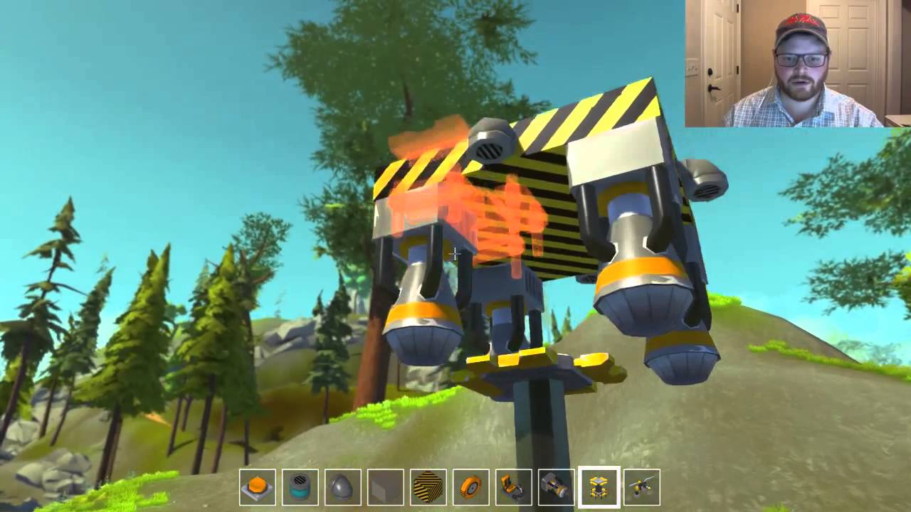 Scrap Mechanic - Hanging Flying Machine - Fun Fails Included
