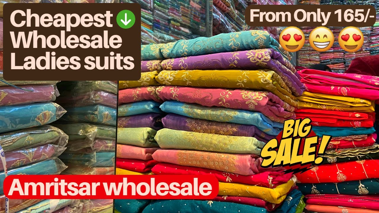 Cheapest Wholesale Ladies suits in Punjab | Winter Suits in Amritsar Market
