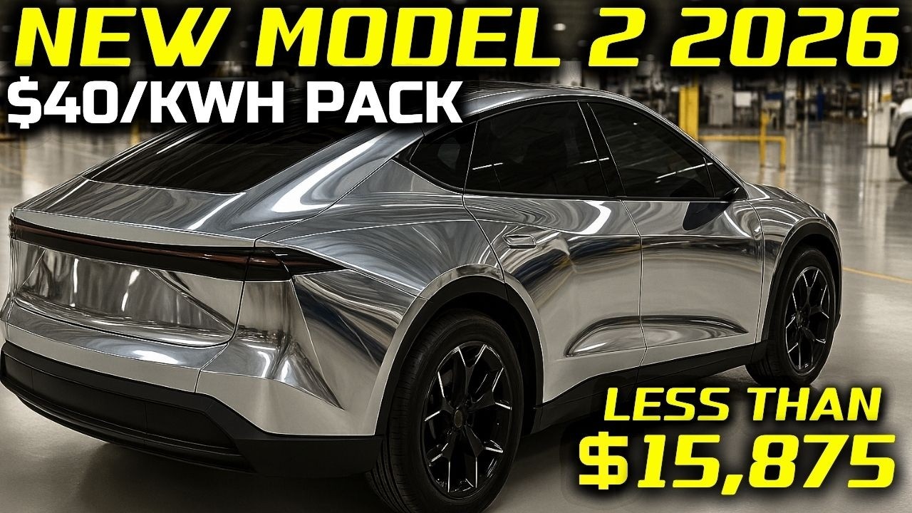 Оно здесь! Tesla Model 2 с режимом для пожилых людей: 15 000 - 25 000 долларов. 2026 год — цены н...
