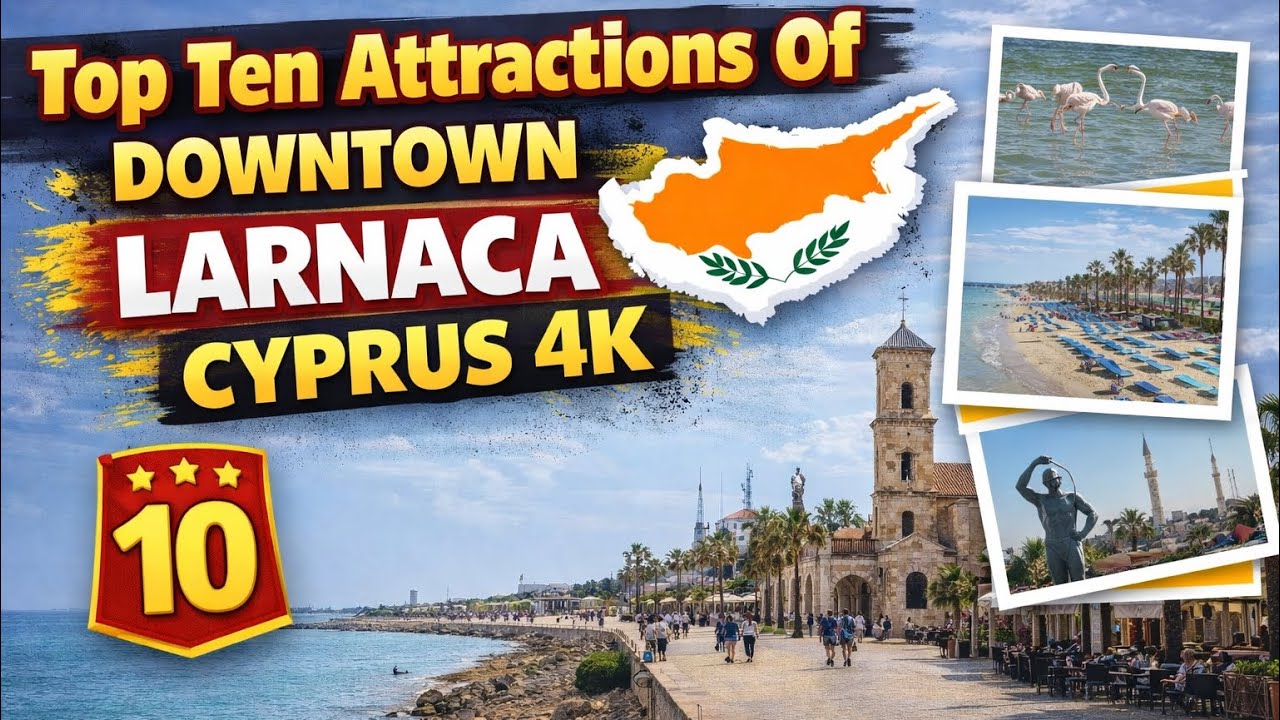 Walking Tour of Down Town Larnaca #Cyprus  #larnacacyprus #larnaca