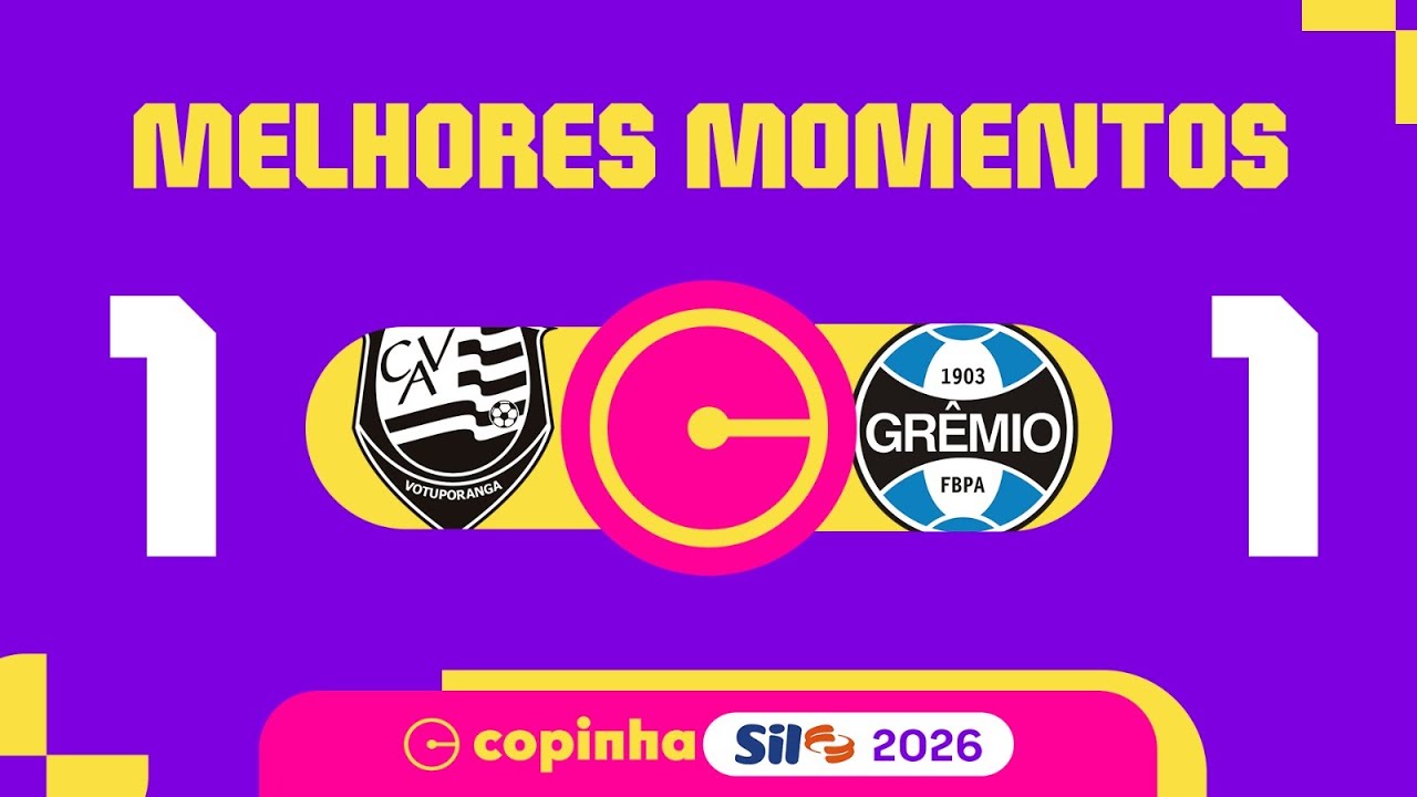 VOTUPORANGUENSE 1 X 1 GRÊMIO | MELHORES MOMENTOS | 3ª RODADA | COPINHA SIL 2026