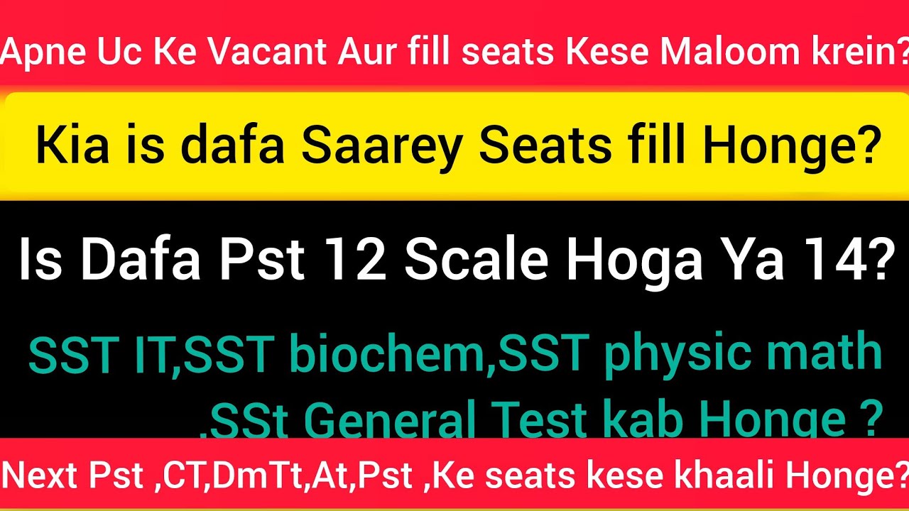 Apne Union council Ke Vacant seats Kese Maloom krein? |ETEA phase 2  final merit list | Etea PSt