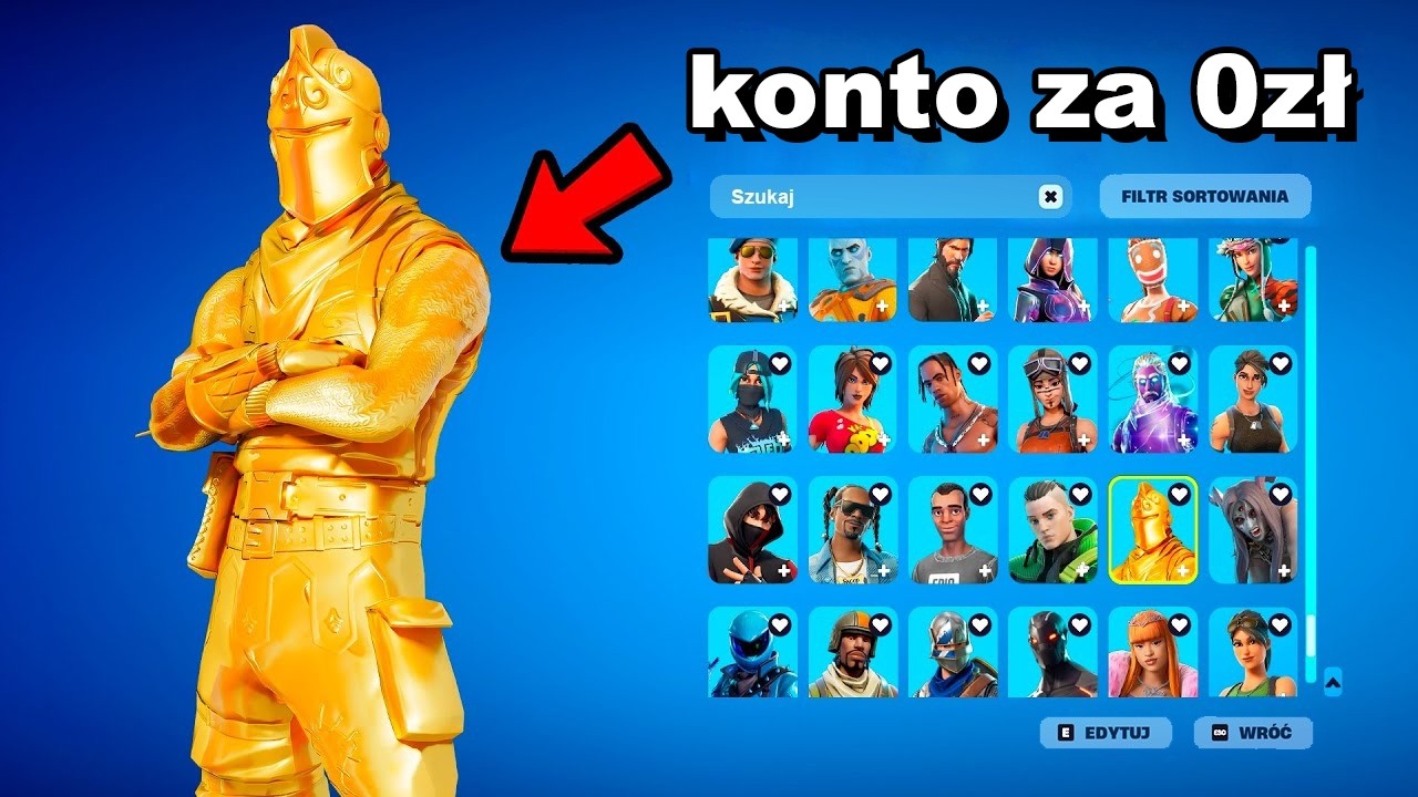 OTWORZYŁEM KONTA za 0ZŁ z GENERATORA KONT w Fortnite...