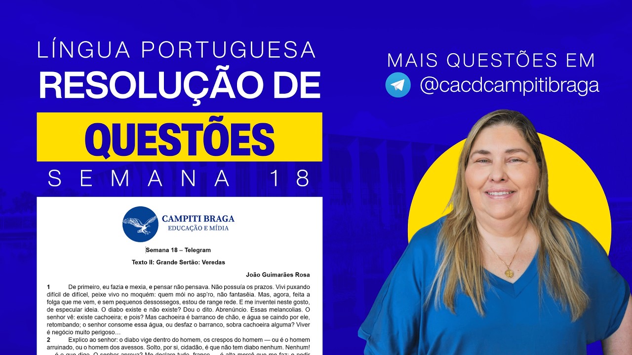 RESOLUÇÃO DE QUESTÕES | Semana 18