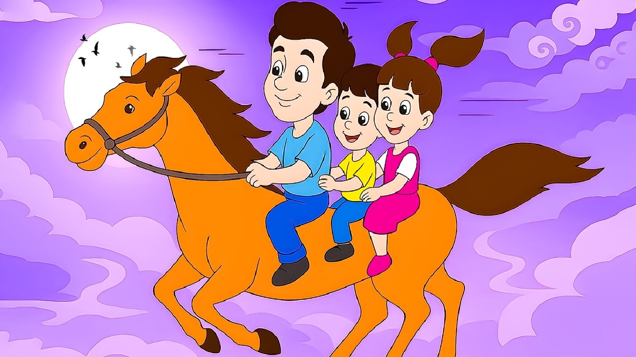 Lakdi ki kathi | लकड़ी की काठी | Popular Hindi Children Songs | Animated Songs - Riya Rhymes