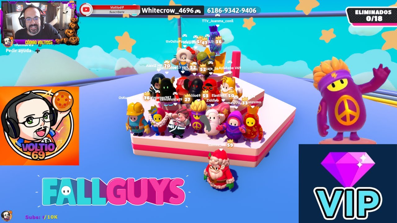 😍FALL GUYS😍VIDEO GRABADO CON VIPS DE TWITCH #fallguys #fallguysultimateknockout #gaming #viralvideo