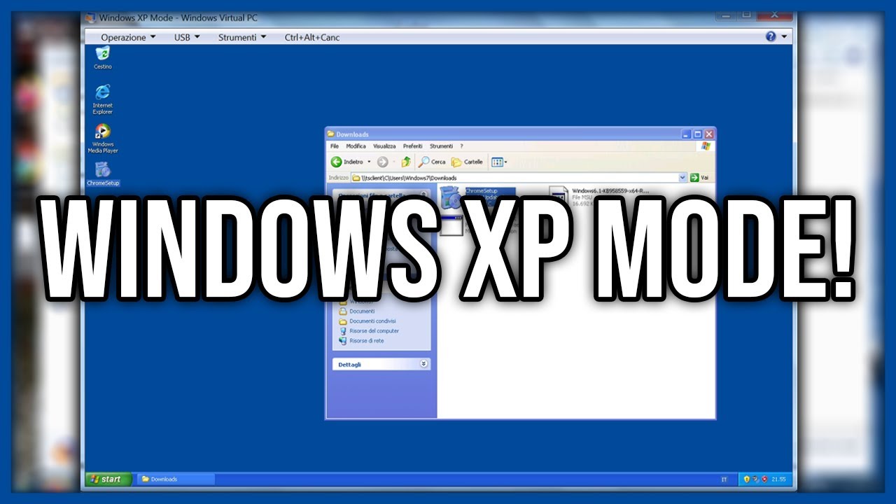 Come Microsoft quasi regalò Windows XP agli utenti di Windows 7... - Windows XP Mode Overview ITA