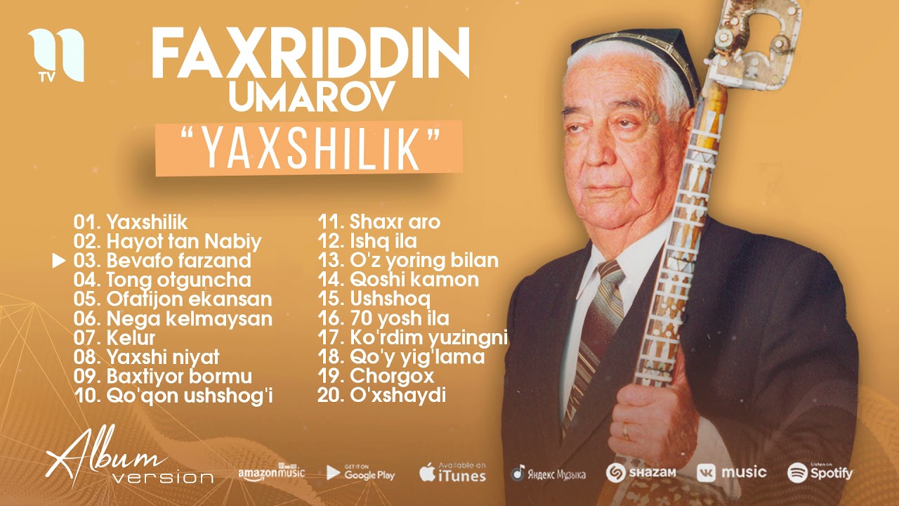 Faxriddin Umarov - Yaxshilik nomli albom dasturi