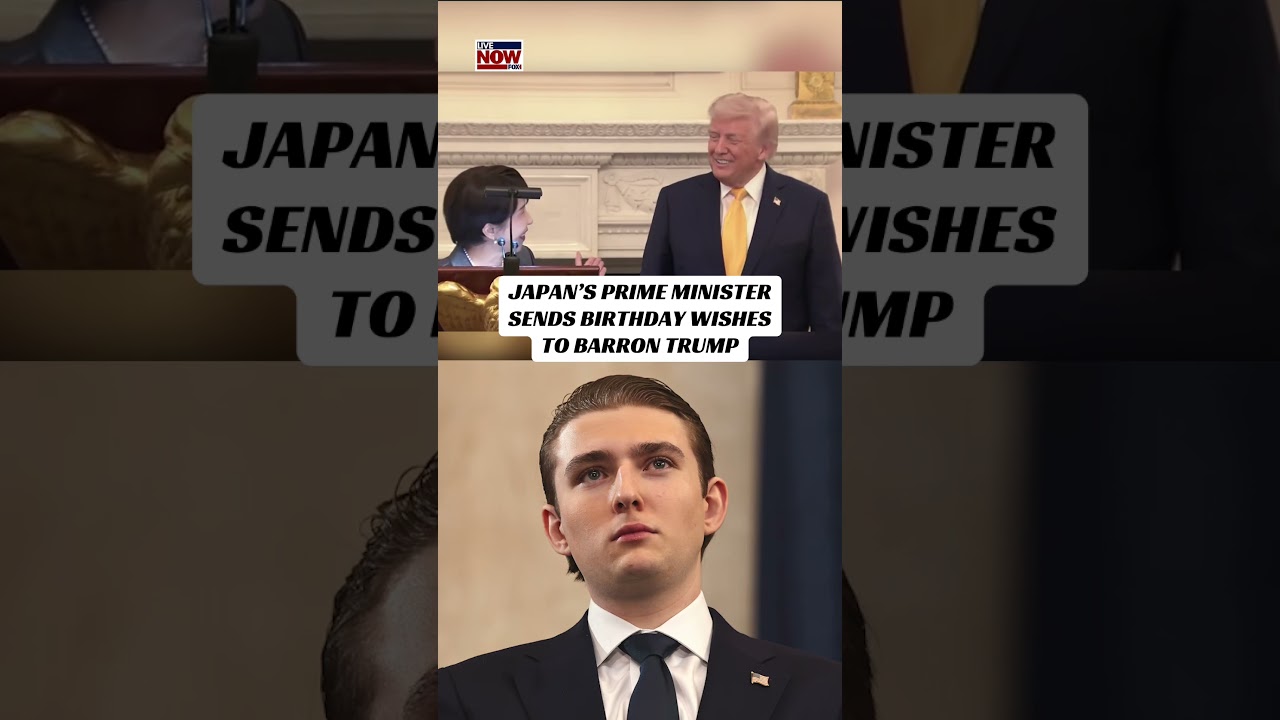Japanese PM sends birthday wishes to Barron Trump