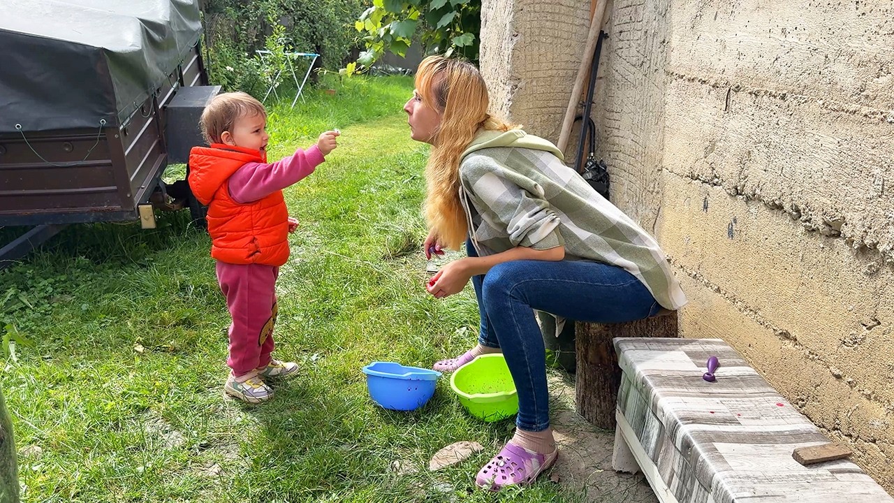 🍒 Summer in a Carpathian Village | Cherries, Dumplings & Rain
